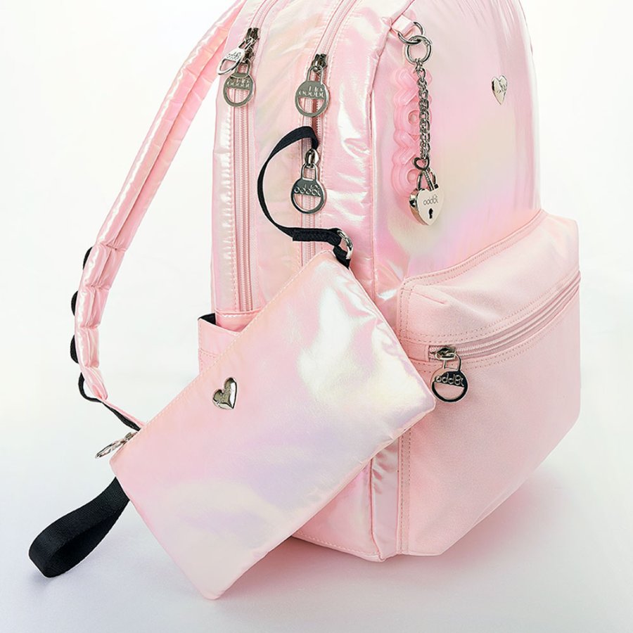 선택47) 비 마이 하트 파우치 라이트핑크 Light Pink Blue Black B my Heart Pouch oddBi