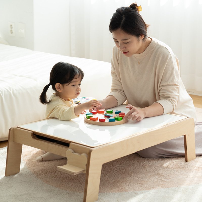 선택4) 버드베베 에듀오 플레이 테이블 입식(의자포함),좌식 타입 선택