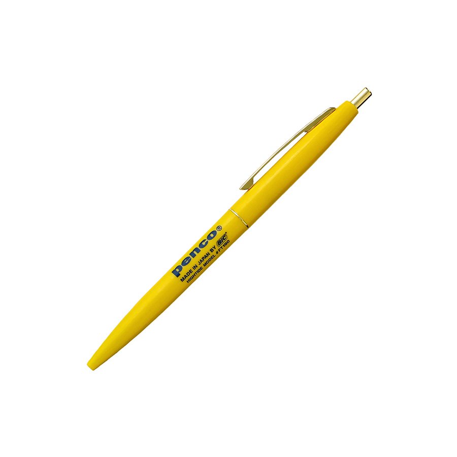 선택1) Knock Ballpoint Pen(Penco)/ Yellow