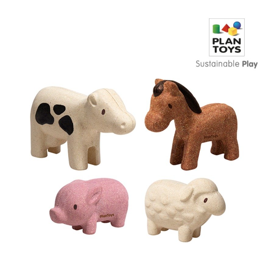 선택36) 원목장난감 플랜월드 미니 동물 농장 6127