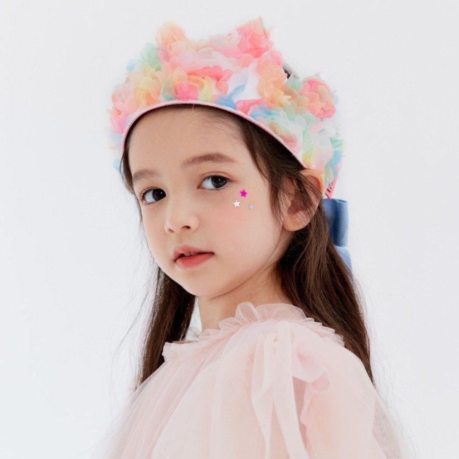 선택3) Rainbow flower crown