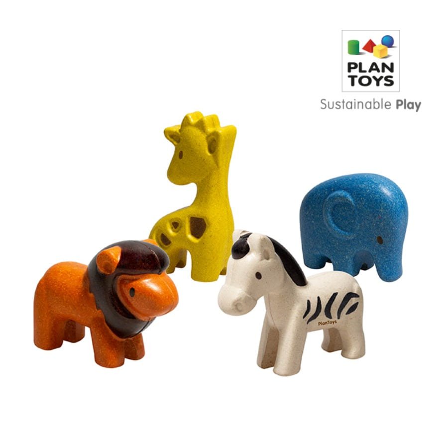 선택35) 원목장난감 플랜월드 미니 야생동물 세트 6128