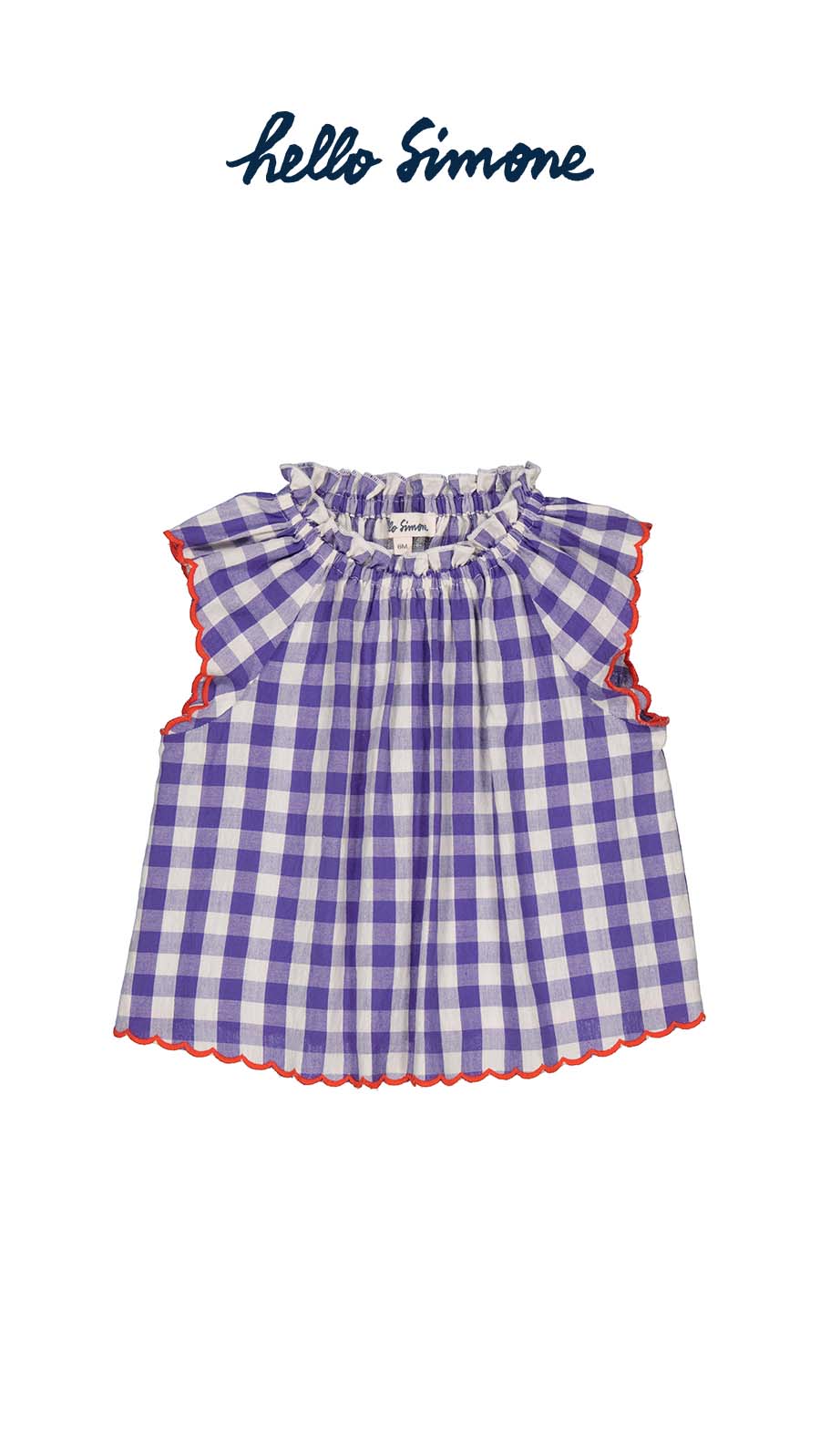 Antonia BB dress Purple Gingham