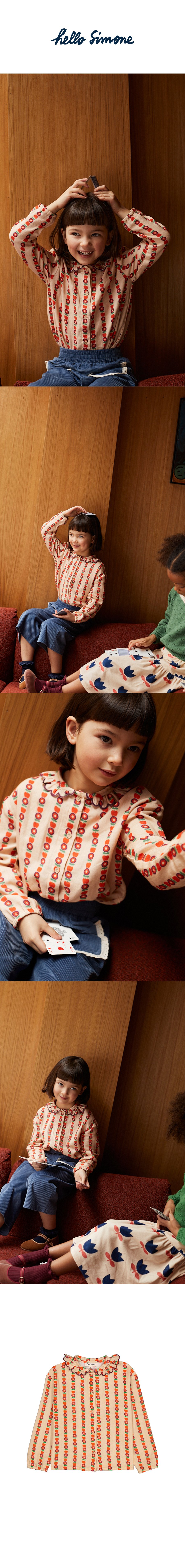 Alex blouse Pomline Bleached Apricot