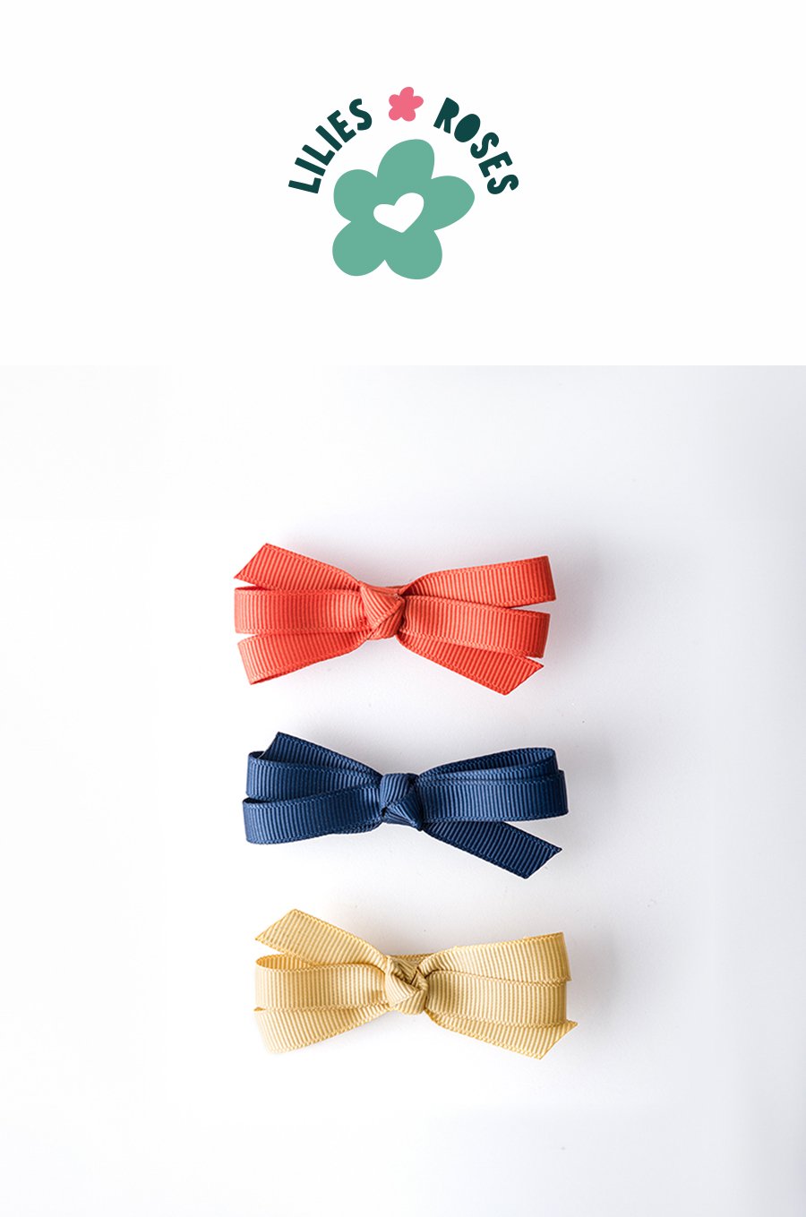 Bows Fabric Navy Orange and Yellow - HAL24