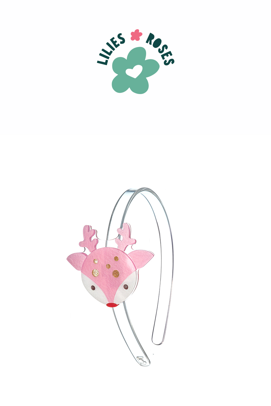 Reindeer Pink Headband- HOL24