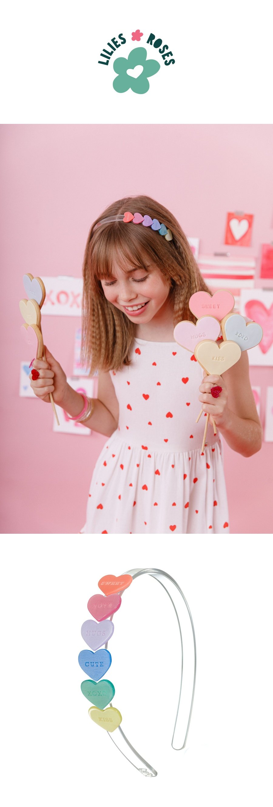 VAL24- Candy Hearts Pastel Pearlized Headband