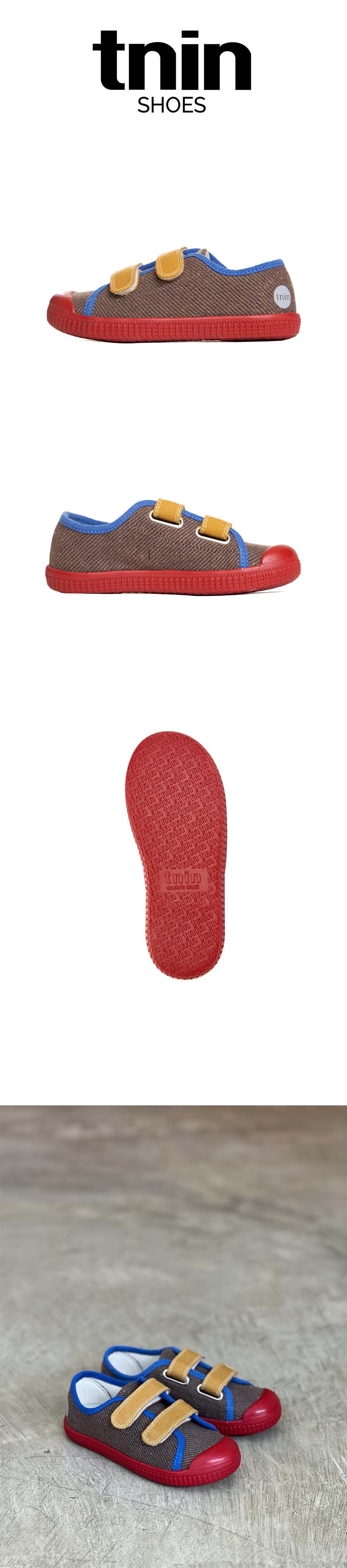 Lonsdale Brown Blue and Fendi Red Sole