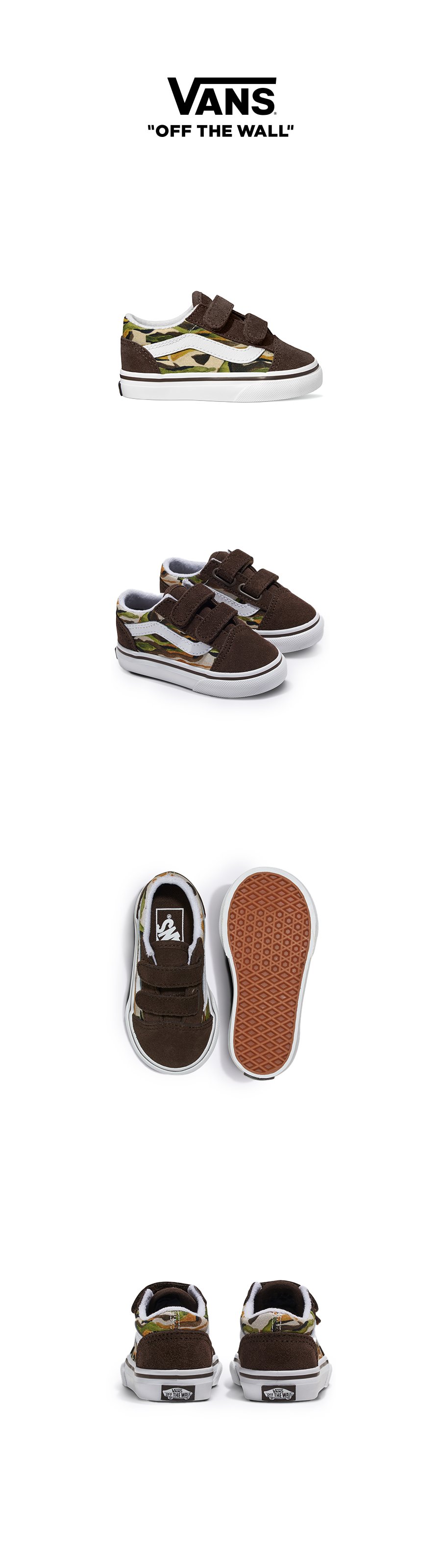 Old Skool V PAINTED CAMO BROWN/MULTI T