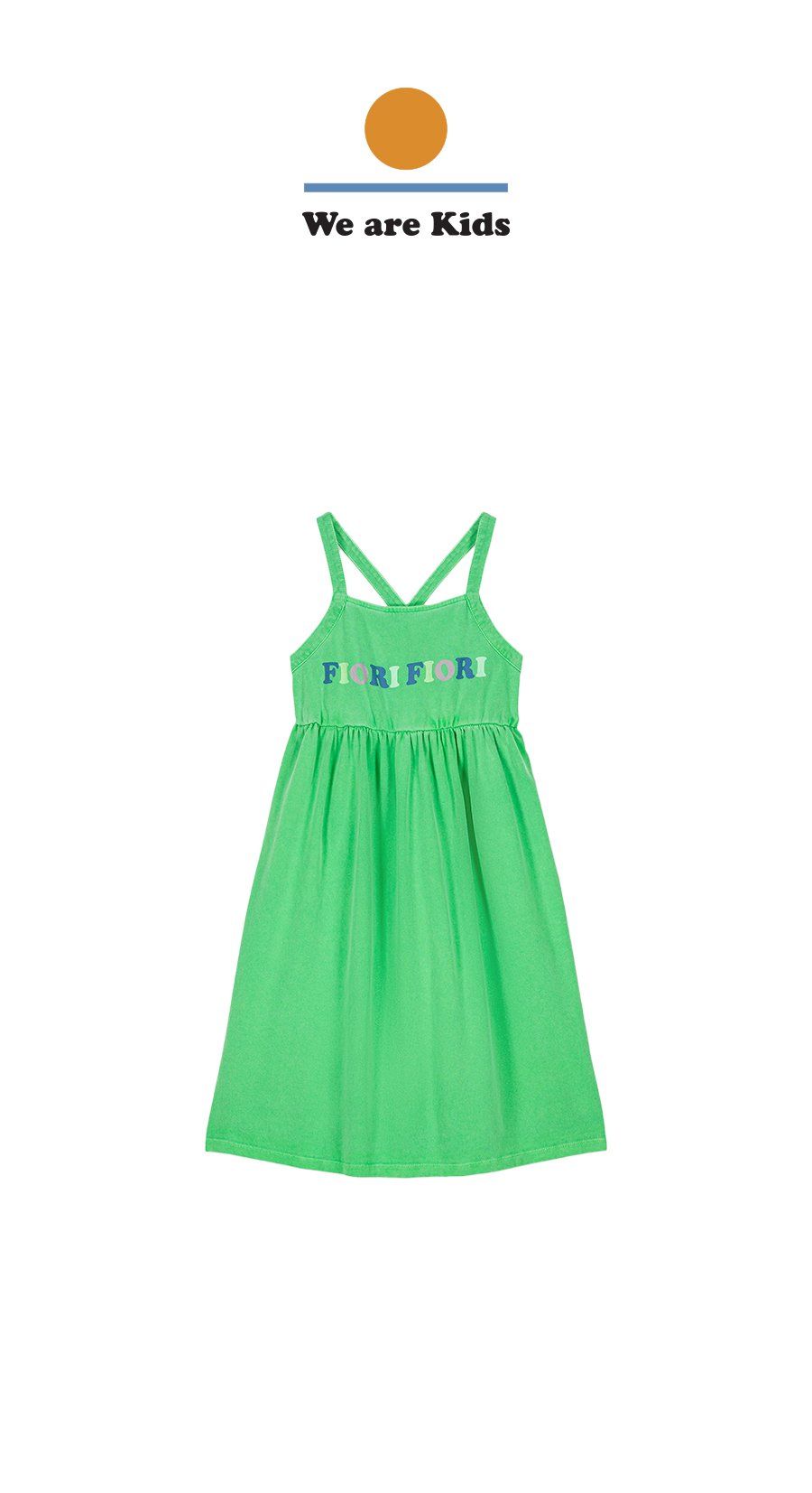 ROBE CLEO JERSEY GREEN CRUSH FIORI FIORI