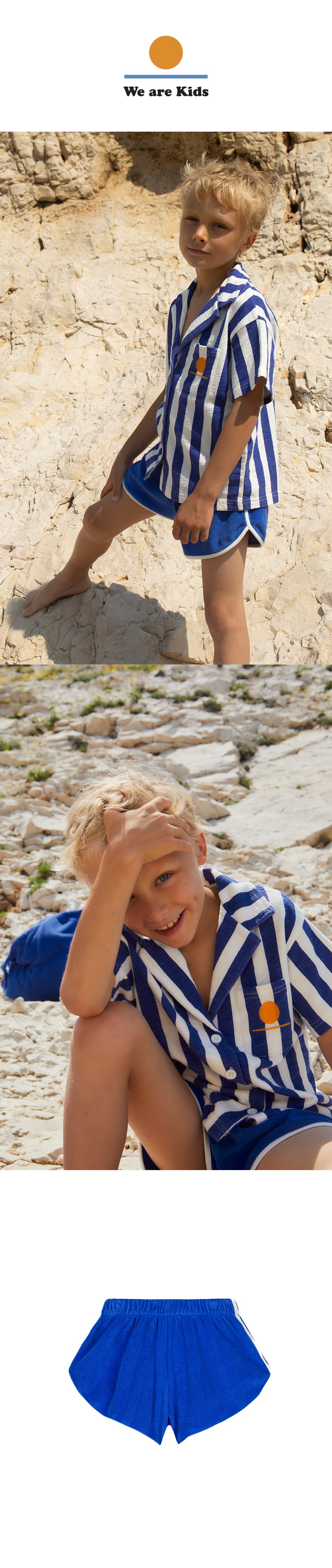 SHORT JUJU TERRY MEDITERRANEAN BLUE