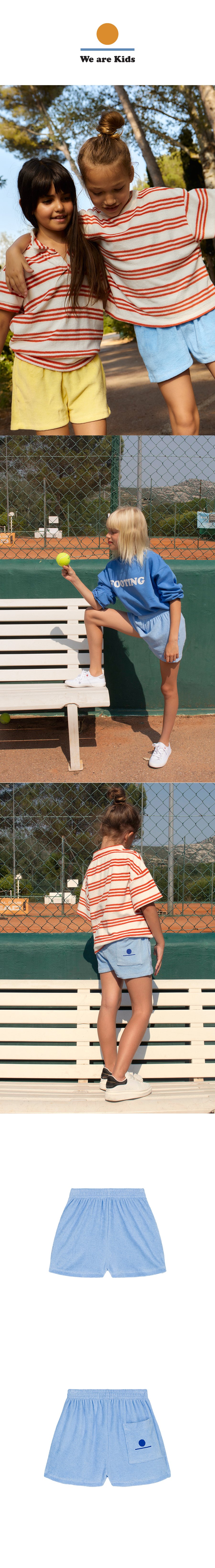 SHORT LIAM TERRY BABY BLUE