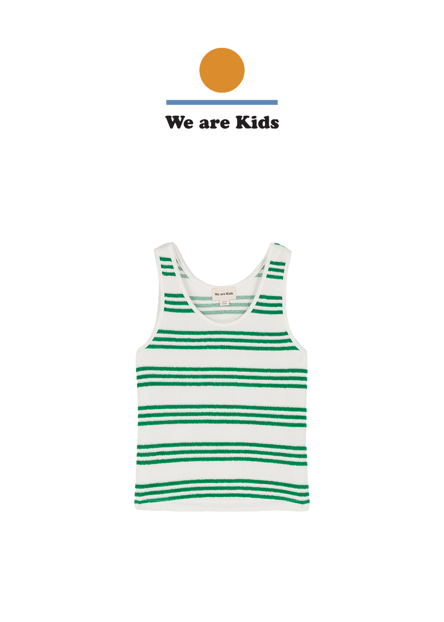 DEBARDEUR MARCEL TERRY GREEN SPORTY STRIPES