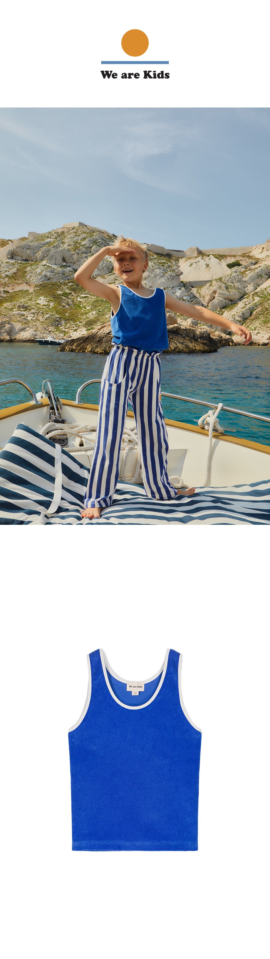 DEBARDEUR MARCEL TERRY MEDITERRANEAN BLUE