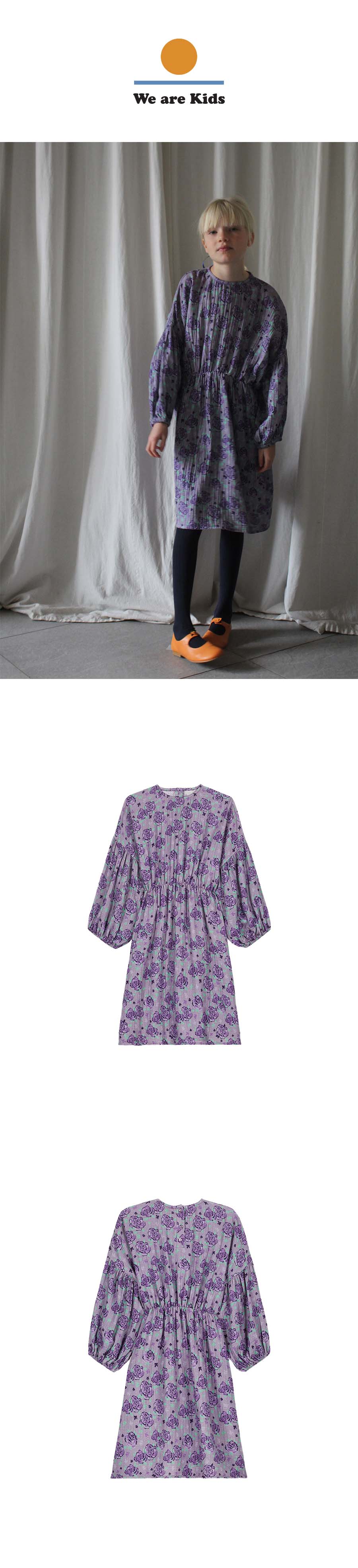 ROBE SHANA BIG FLOWERS PURPL