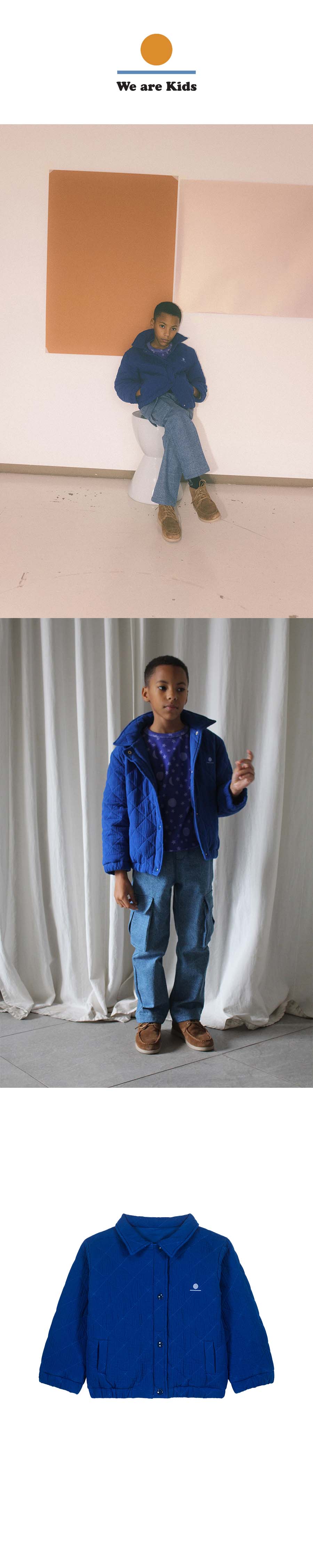 BLOUSON MARK QUILTED DEEP BLUE