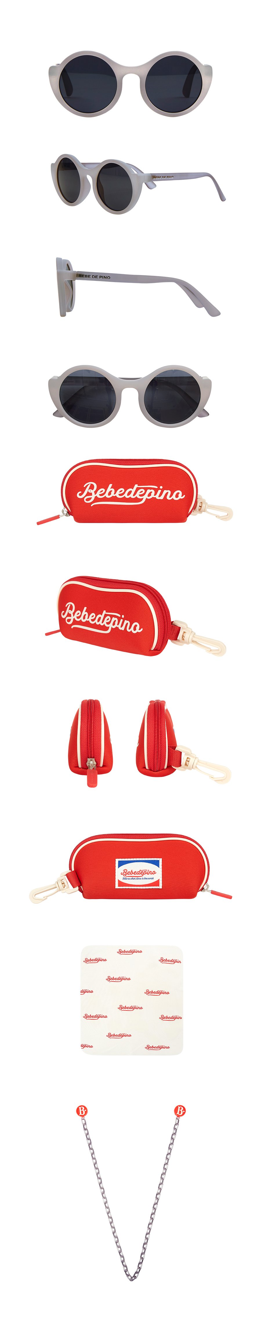 Bebedepino rubber round sunglasses 상세컷