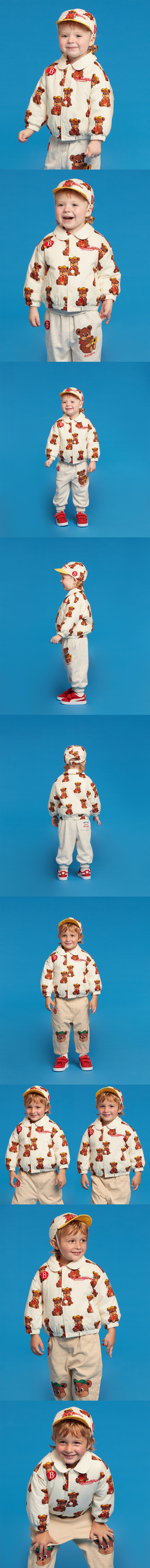 All over apple bonbon baby cap 모델컷