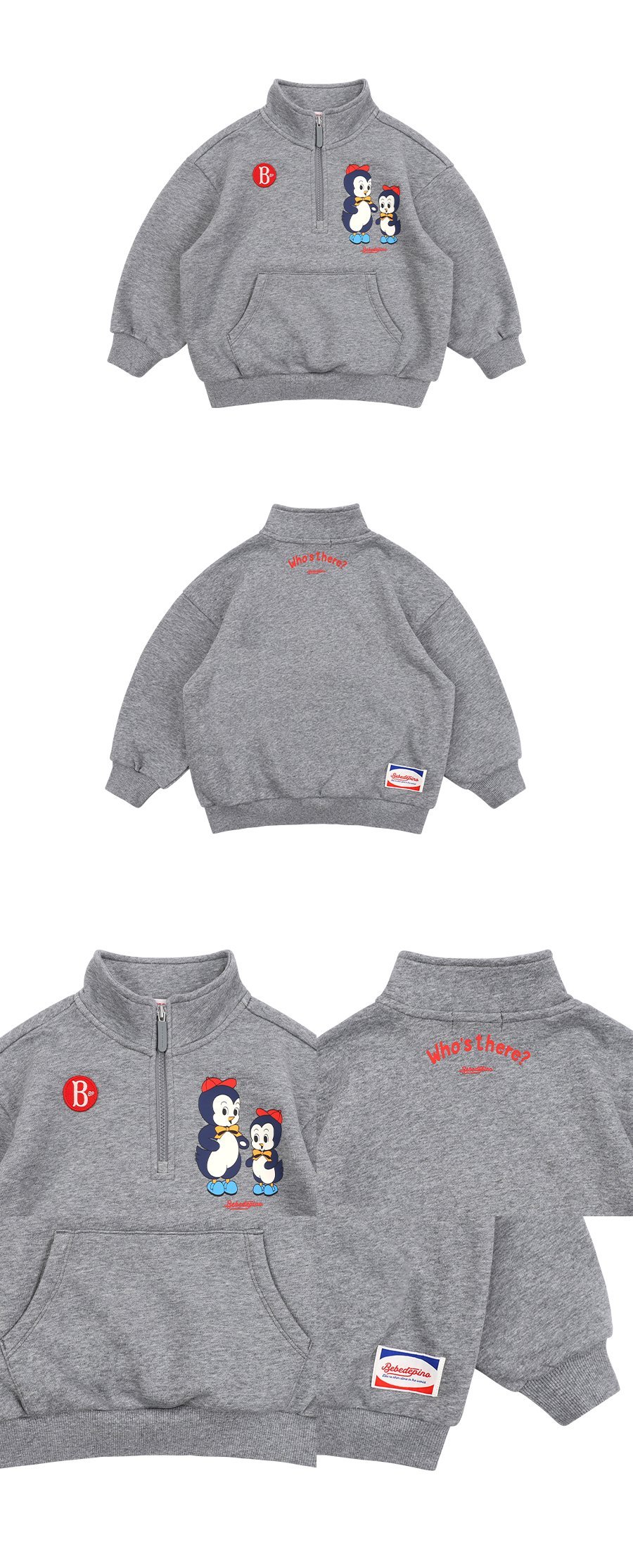 Dancy penguin half neck sweatshirt 상세컷