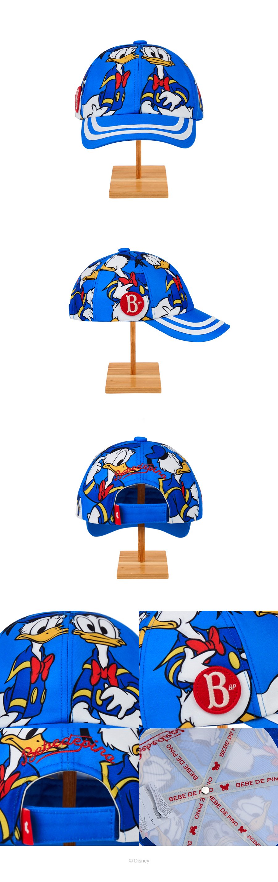 Donald Duck_print point baseball cap 상세컷