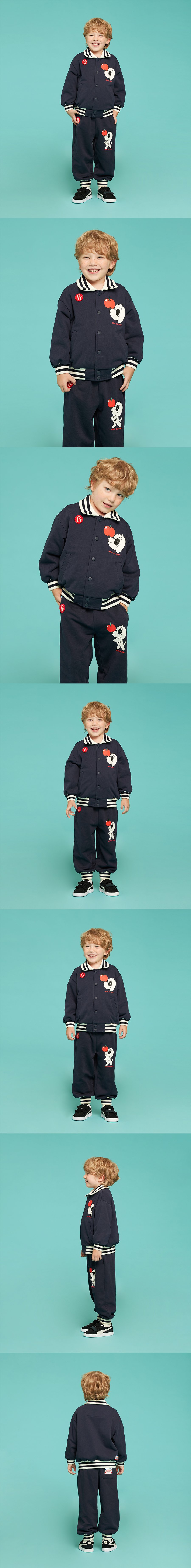 Coco collar baseball jacket 모델컷