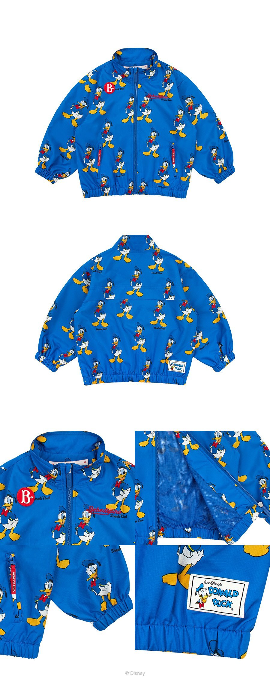All over_Donald Duck_stand collar jacket 상세컷