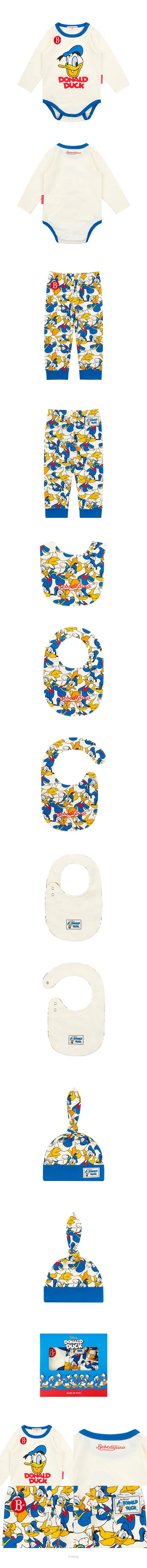 All over_Donald Duck_baby bodysuit set 상세컷