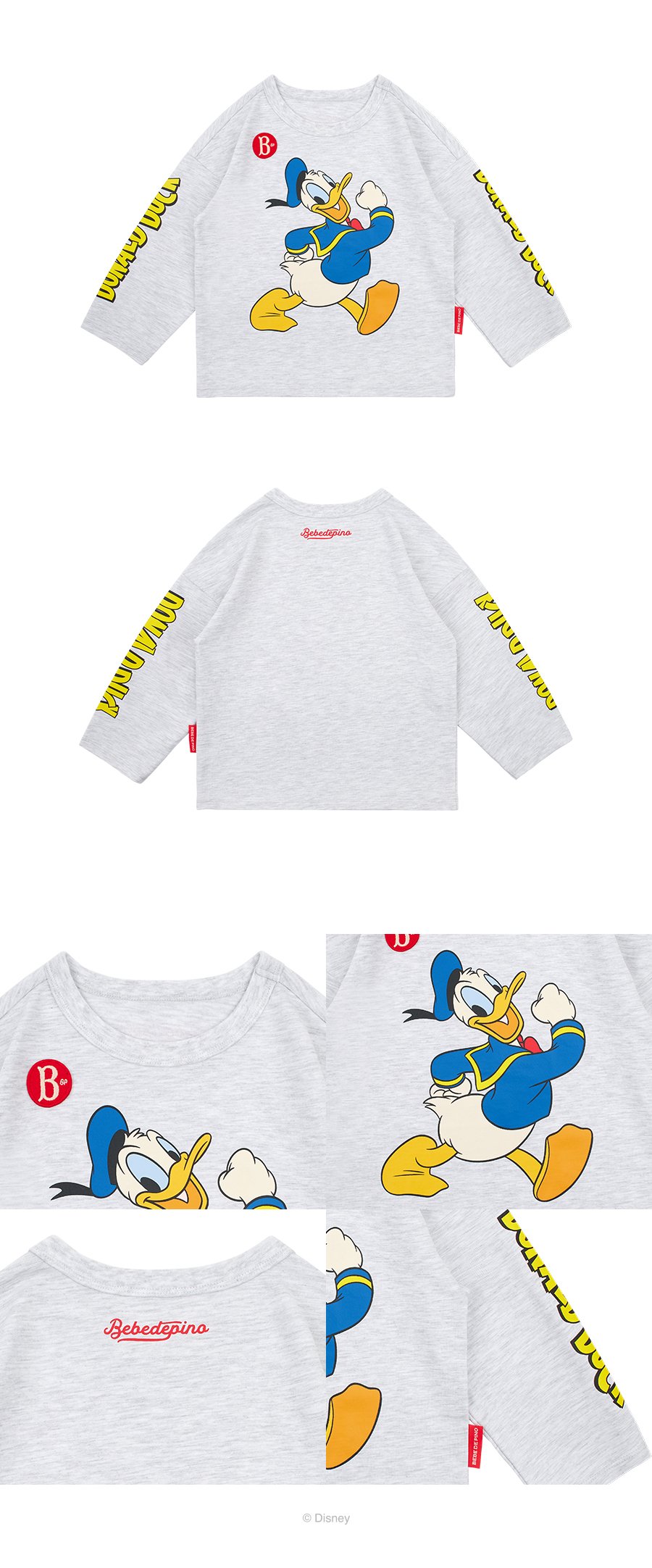 Donald Duck_long sleeve tee 상세컷