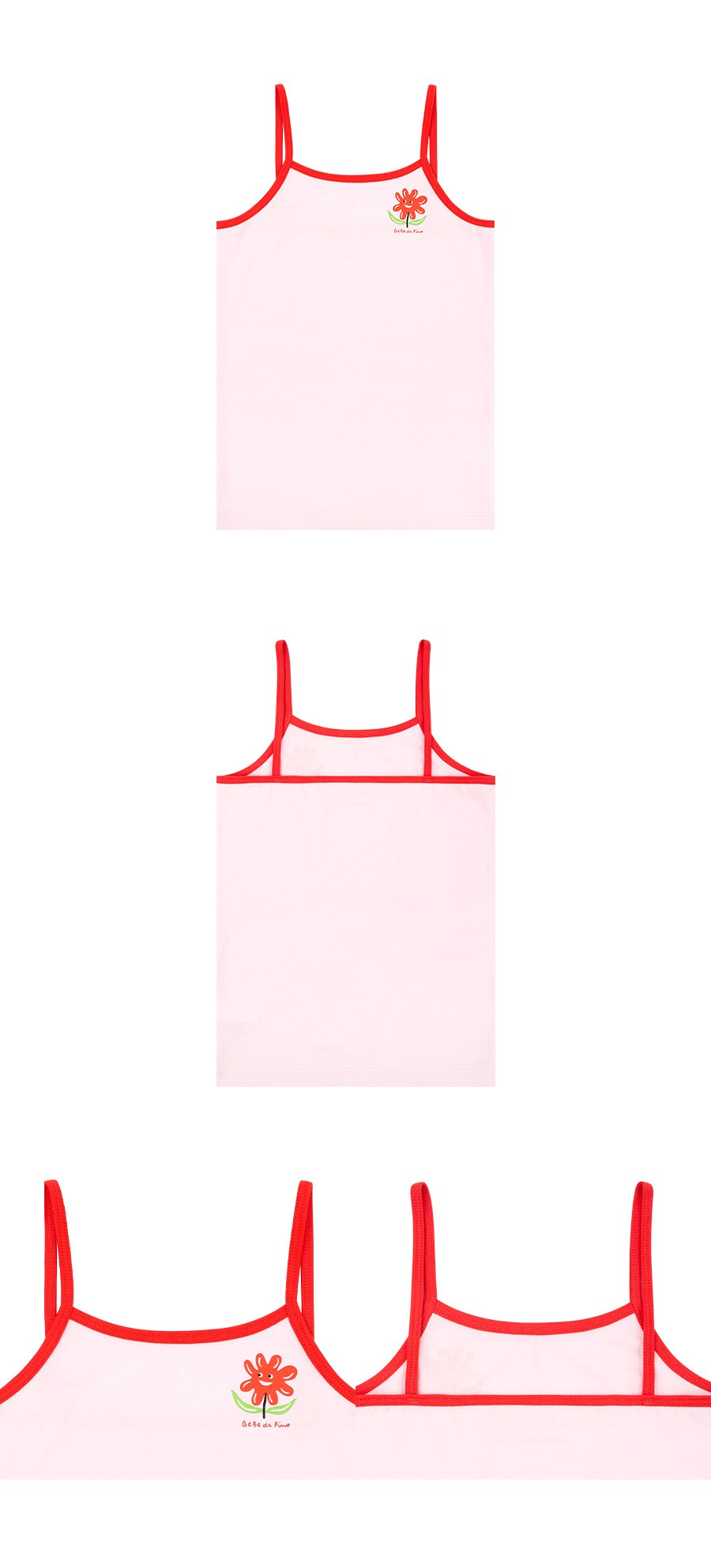 Pink smile flower camisole 상세컷