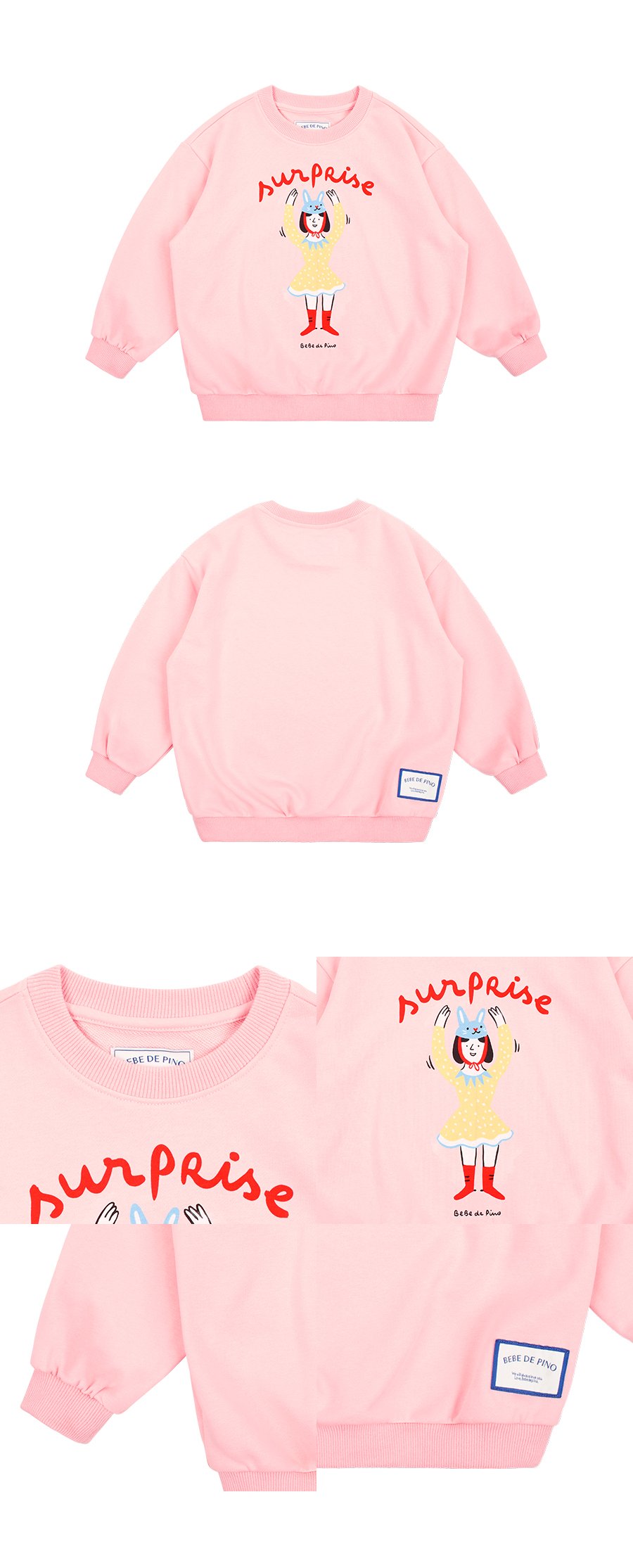 Coral surprise long sweatshirt 상세컷