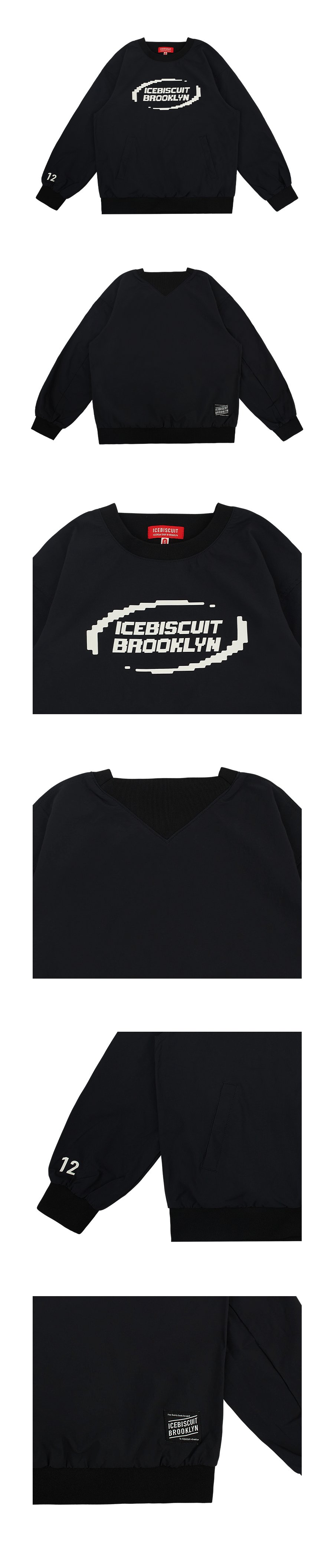 Icebiscuit nylon stretch sweatshirt 상세컷