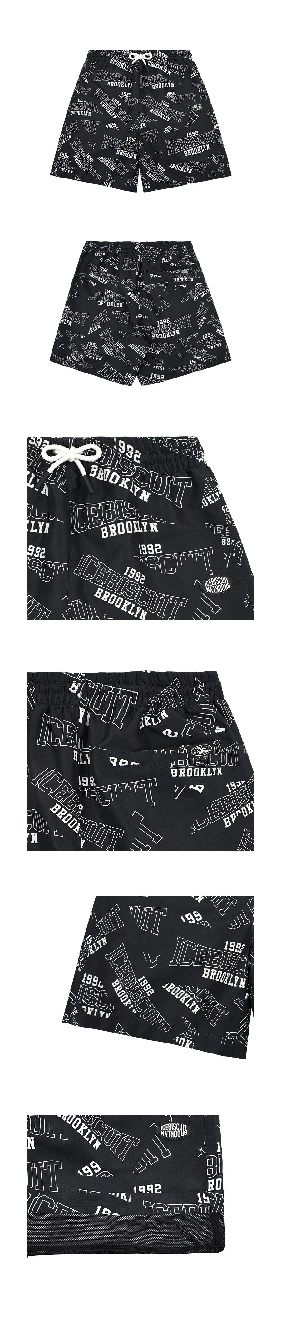 Allover Icebiscuit lettering shorts 상세컷