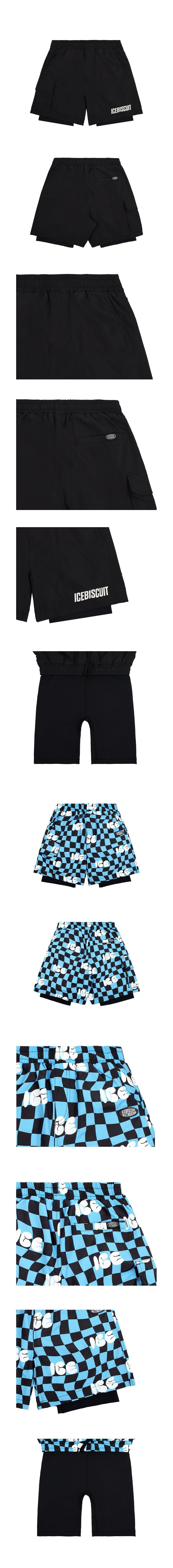 Icebiscuit layered swim shorts 상세컷