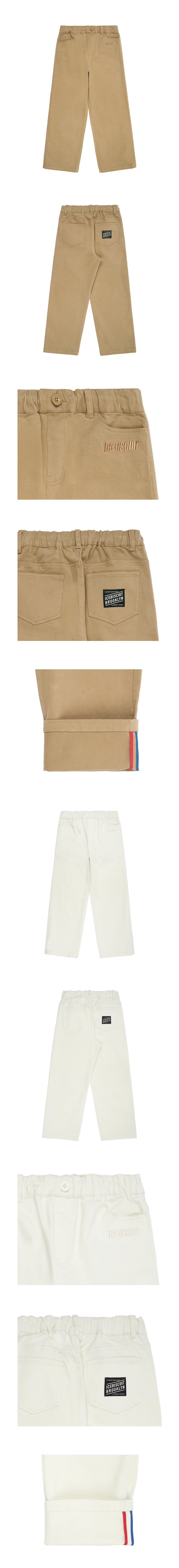 Icebiscuit letter basic chino pants 상세컷