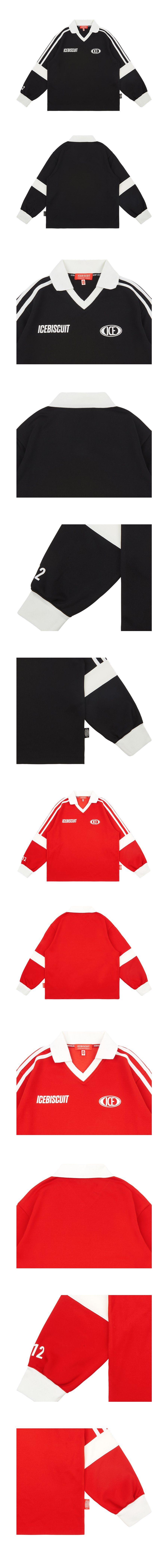 Icebiscuit colorblock poly jersey t-shirt 상세컷