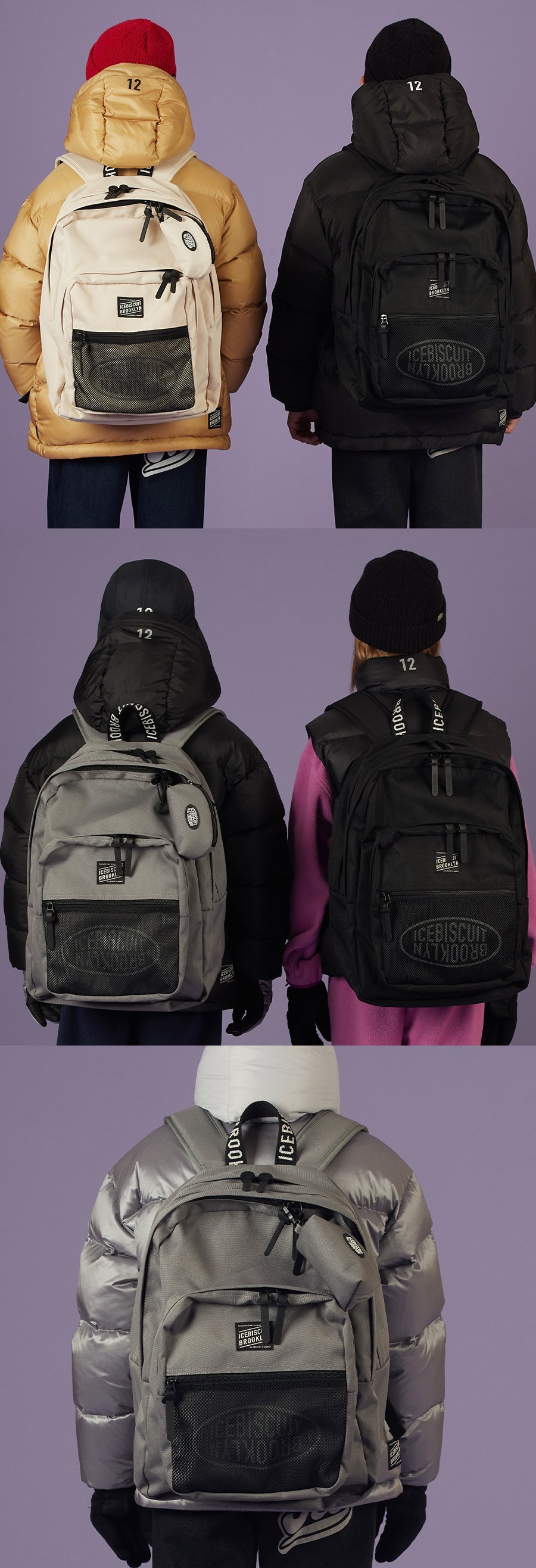 Icebiscuit school backpack 모델컷