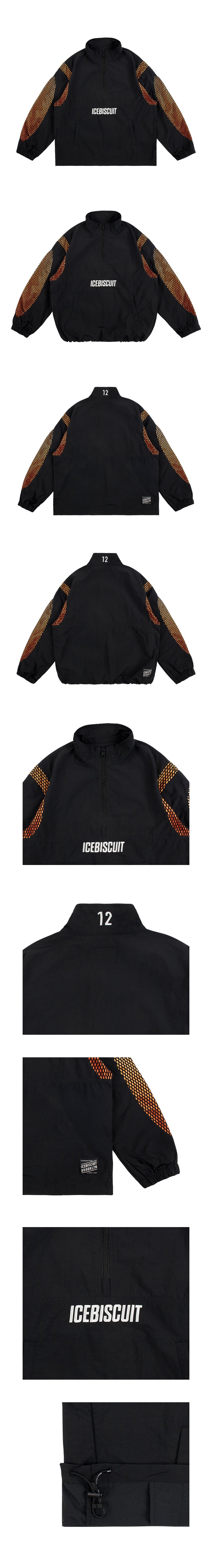 Icebiscuit gradation mesh anorak 상세컷