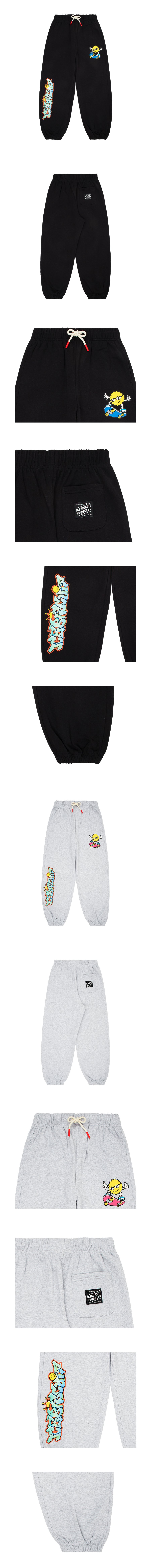 Icebiscuit gradation letter point sweatpants 상세컷