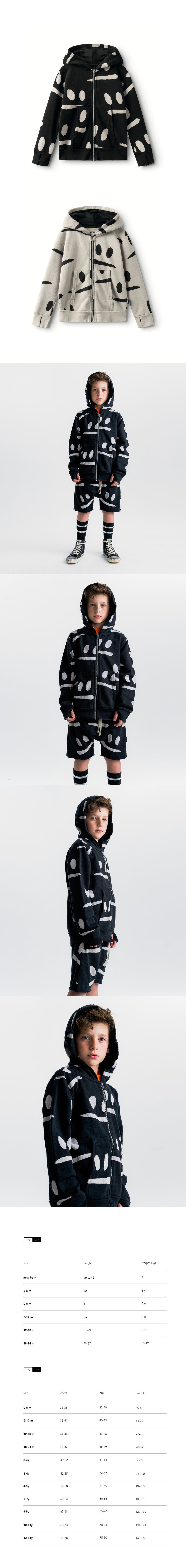 SMIRKS ZIP HOODIE 모델컷