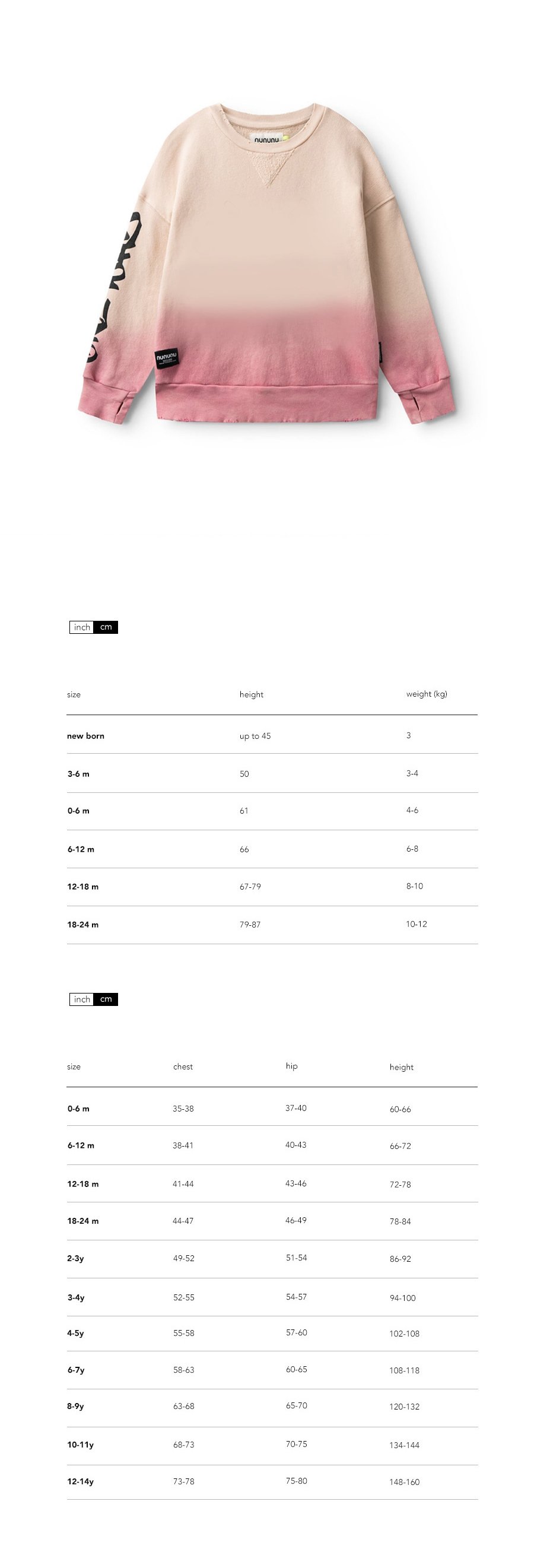 GRADIENT SWEATSHIRT 모델컷