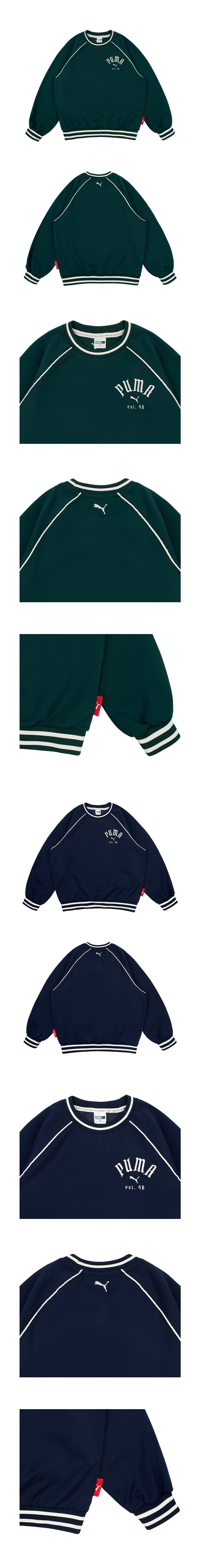 PUMA T7 RAGLAN SWEAT SHIRTS 상세컷