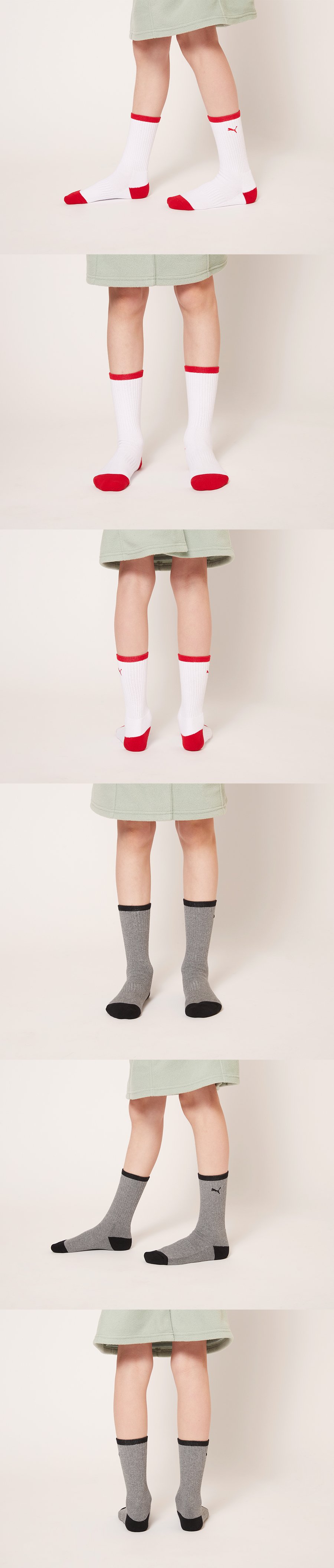 PUMA COLOR BLOCK SOCKS 모델컷